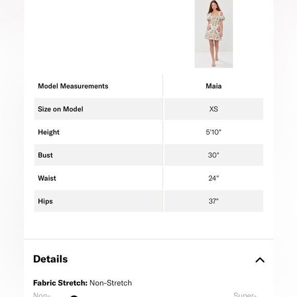 Farm Rio Off-White Bloom Garden Euroflax Premium Linen Mini Dress NWT Size XS - Picture 7 of 16